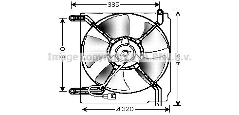 AVA QUALITY COOLING ventiliatorius, radiatoriaus DW7504